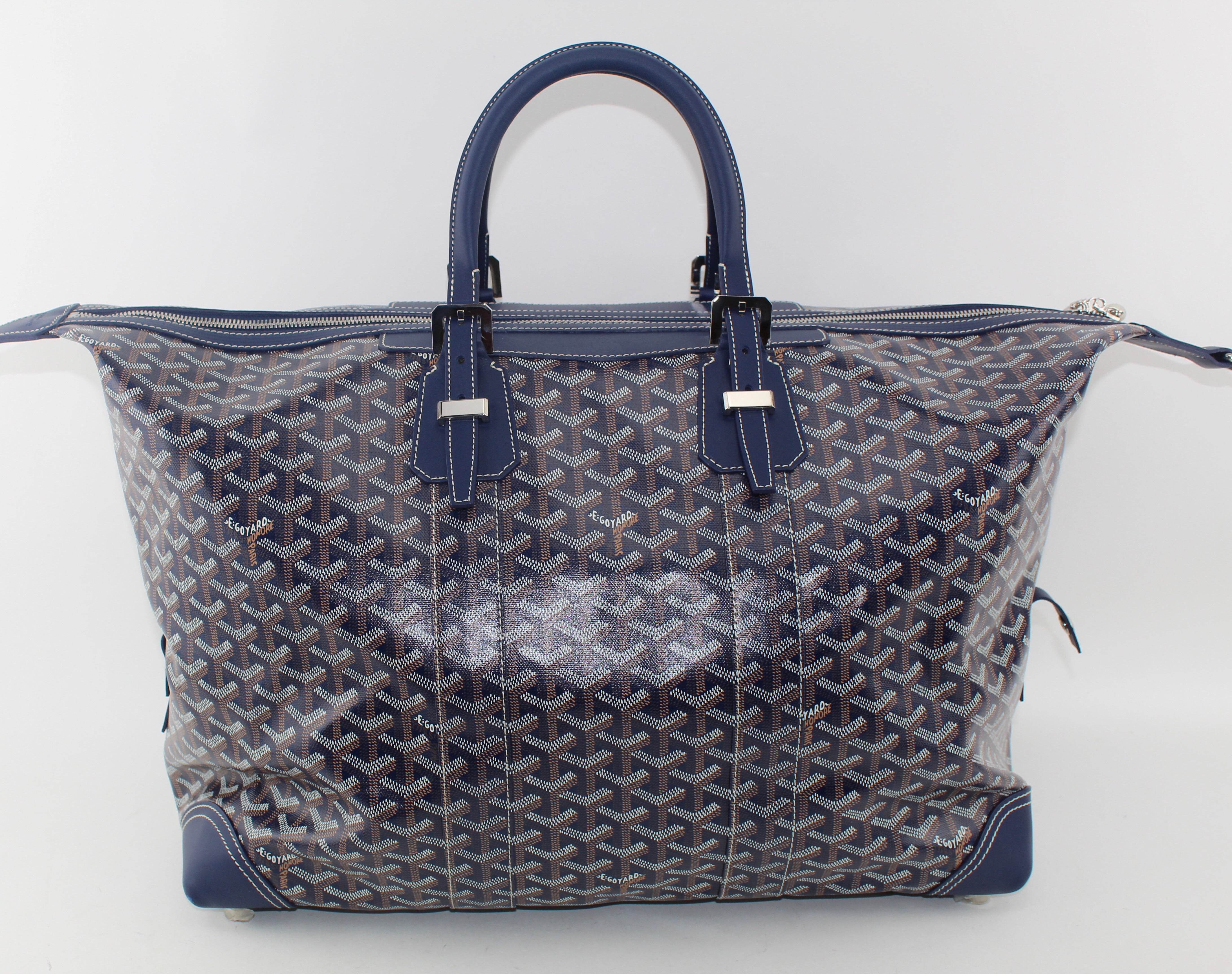 goyard duffle bag blue