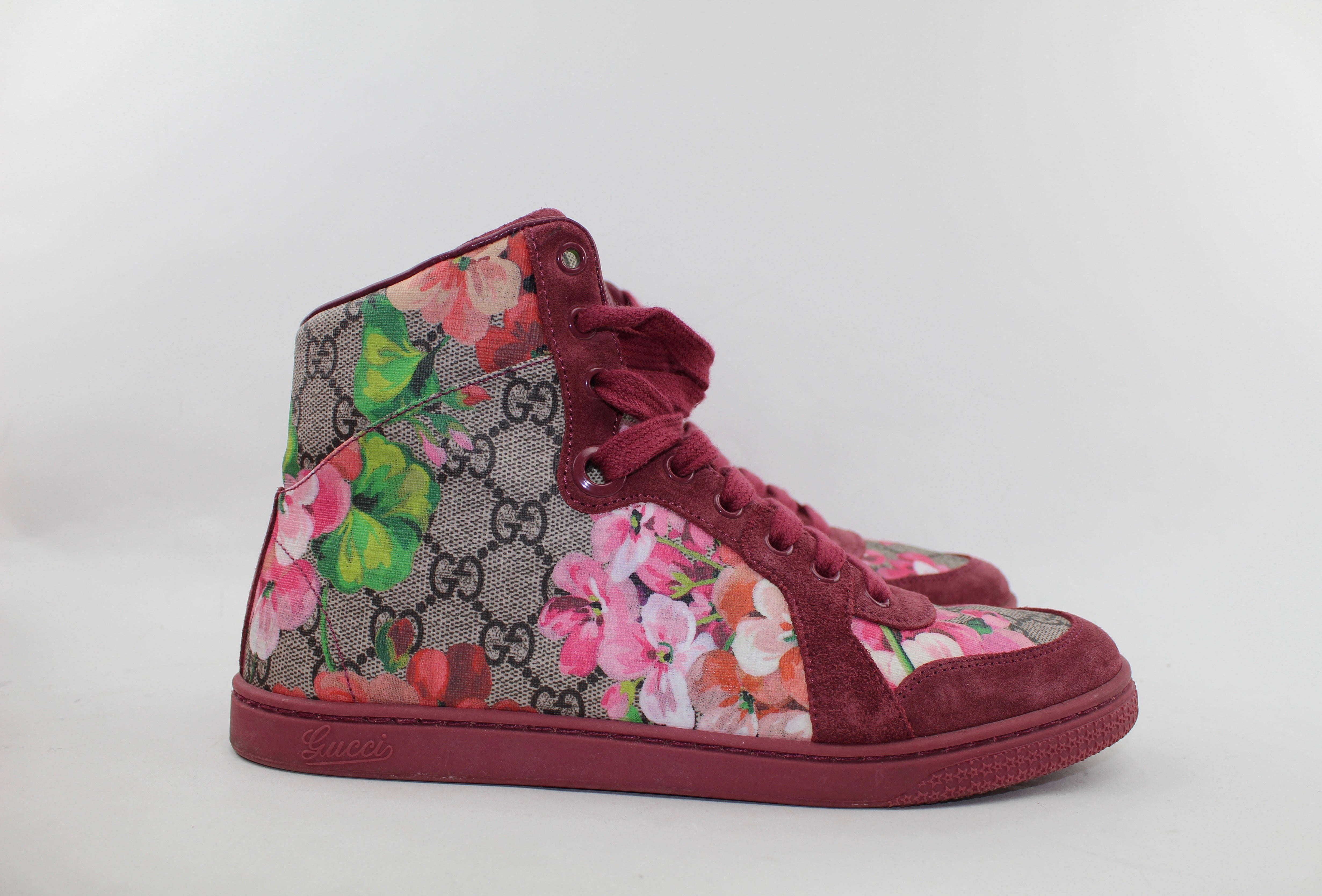 gucci bloom high top sneakers