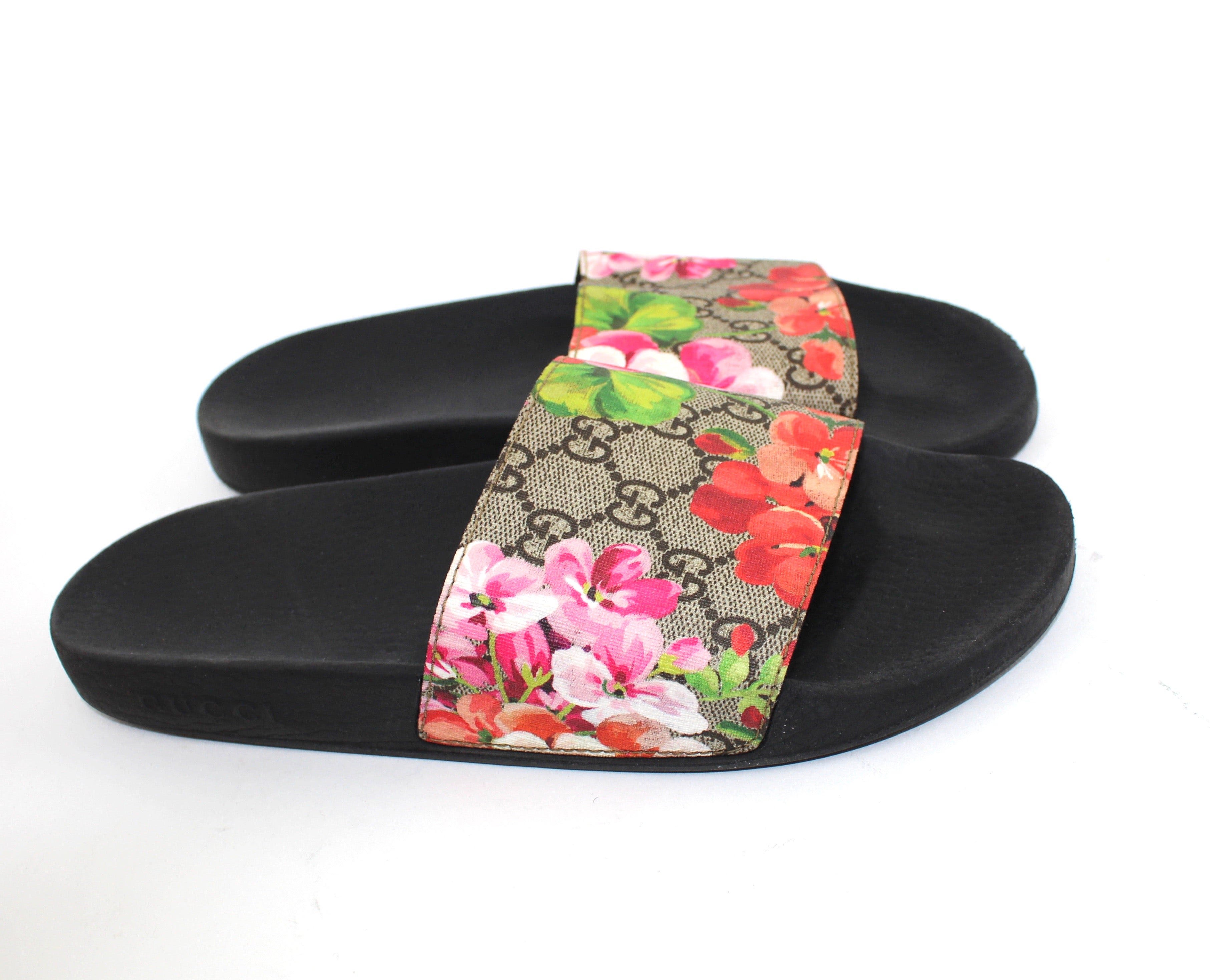 GG Blooms Supreme Slide Sandals 