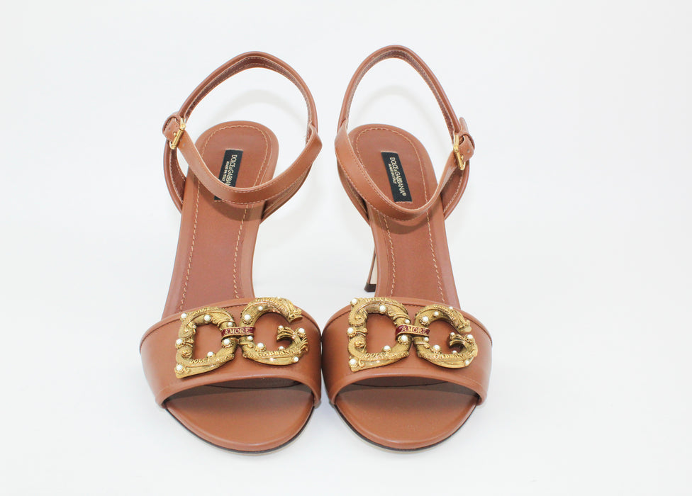 Dolce & Gabbana Amore 95mm Pearl-embellished Sandals — Luxurysnob