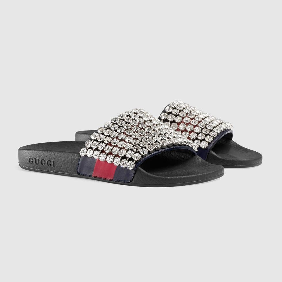 gucci diamond slides