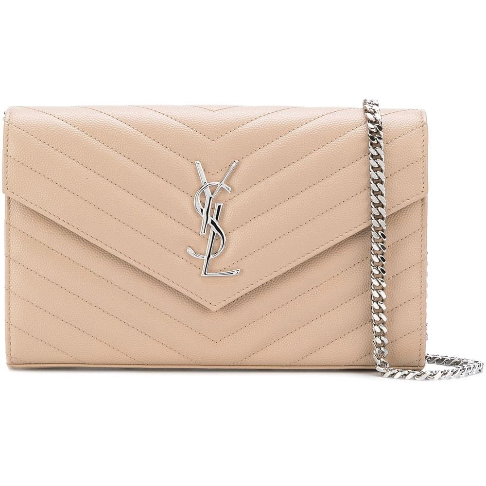 ysl nude chain wallet