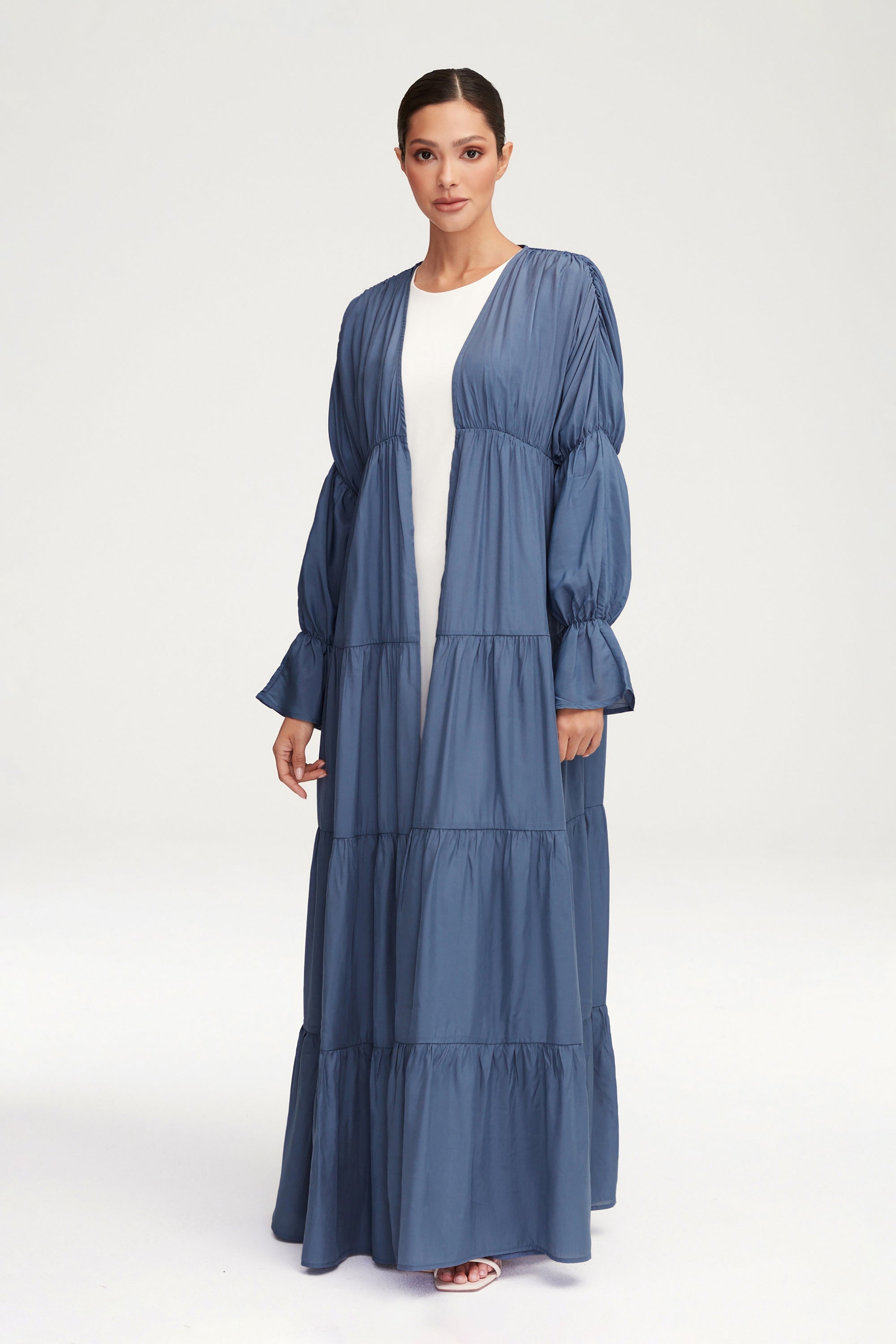 Image of Malika Open Abaya - Dusk