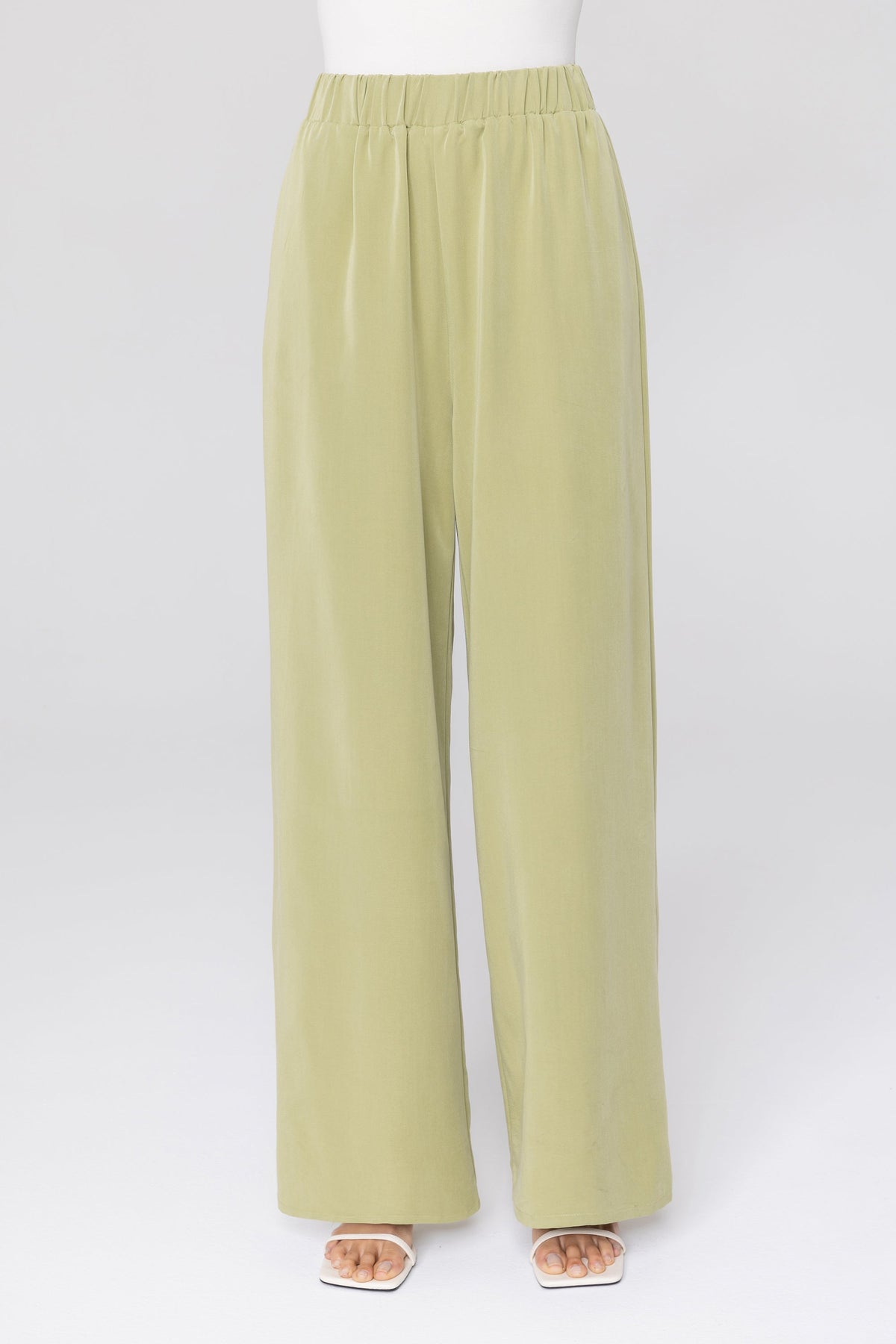 Cecilia Wide Leg Pants - Latte