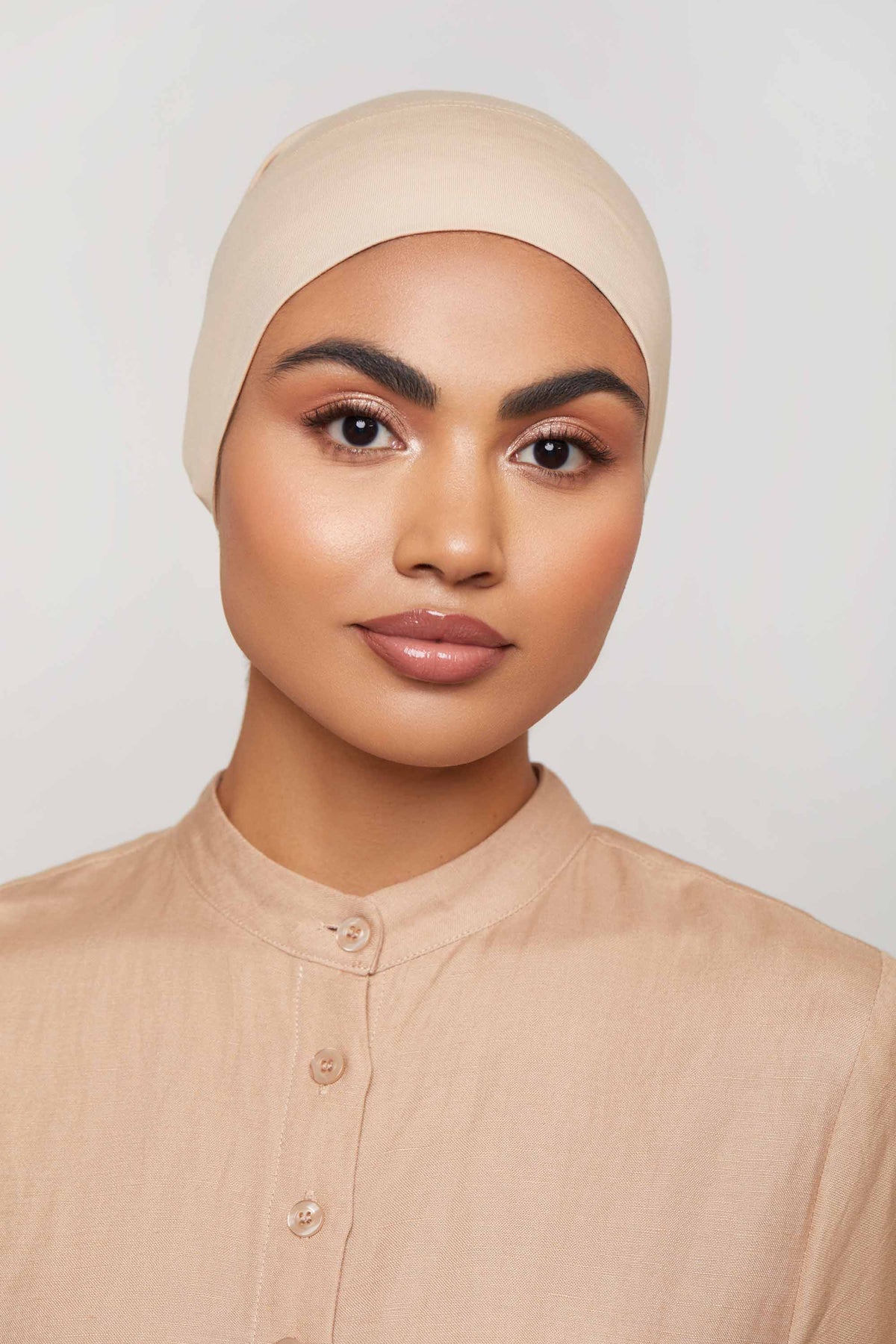 Veiled Collection Full Coverage Undercap - Cafe Brown