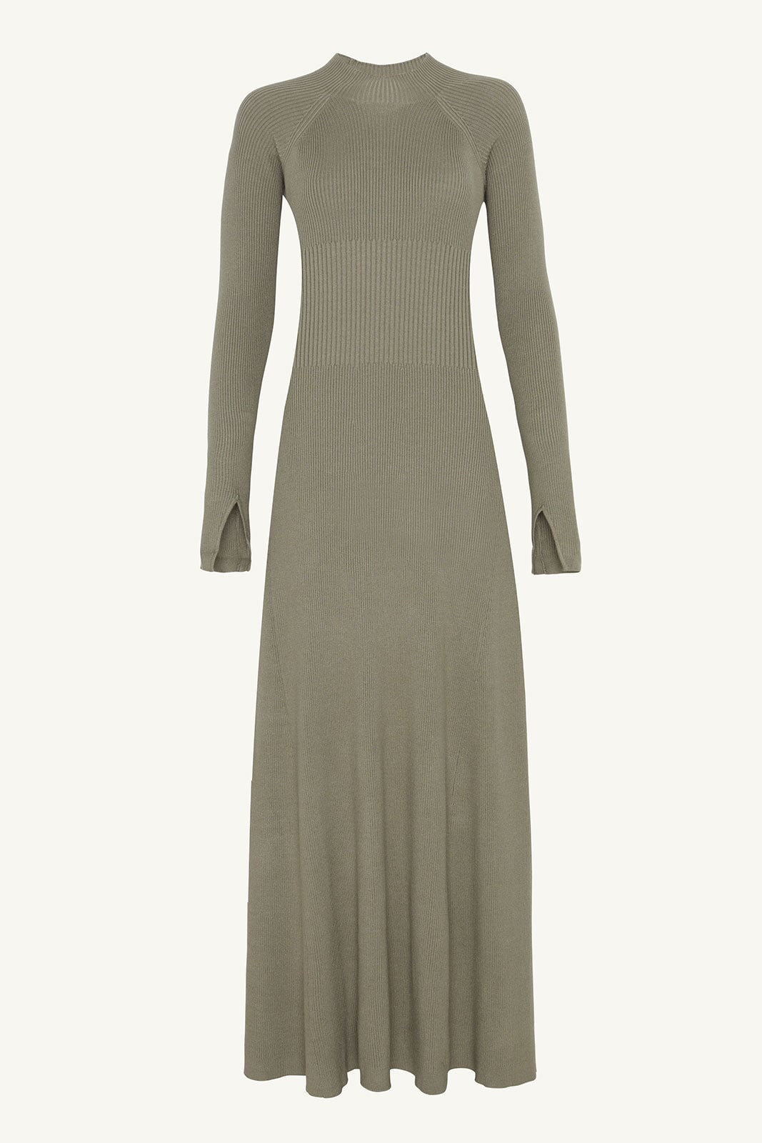 Image of Dalal Knit Ribbed Maxi Dress - Sage