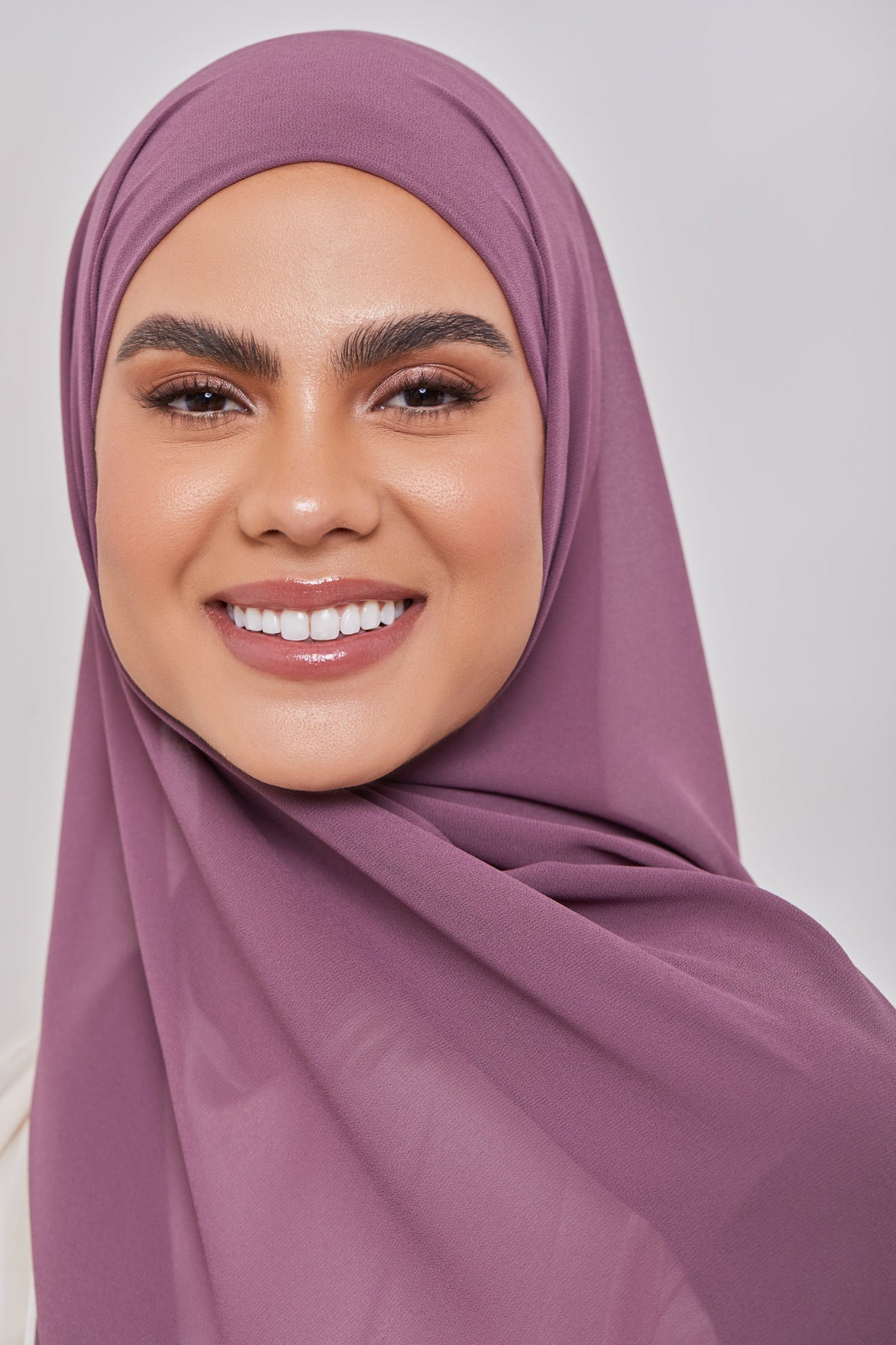 Dusty Pink Ribbed Jersey Hijab – Silq Rose