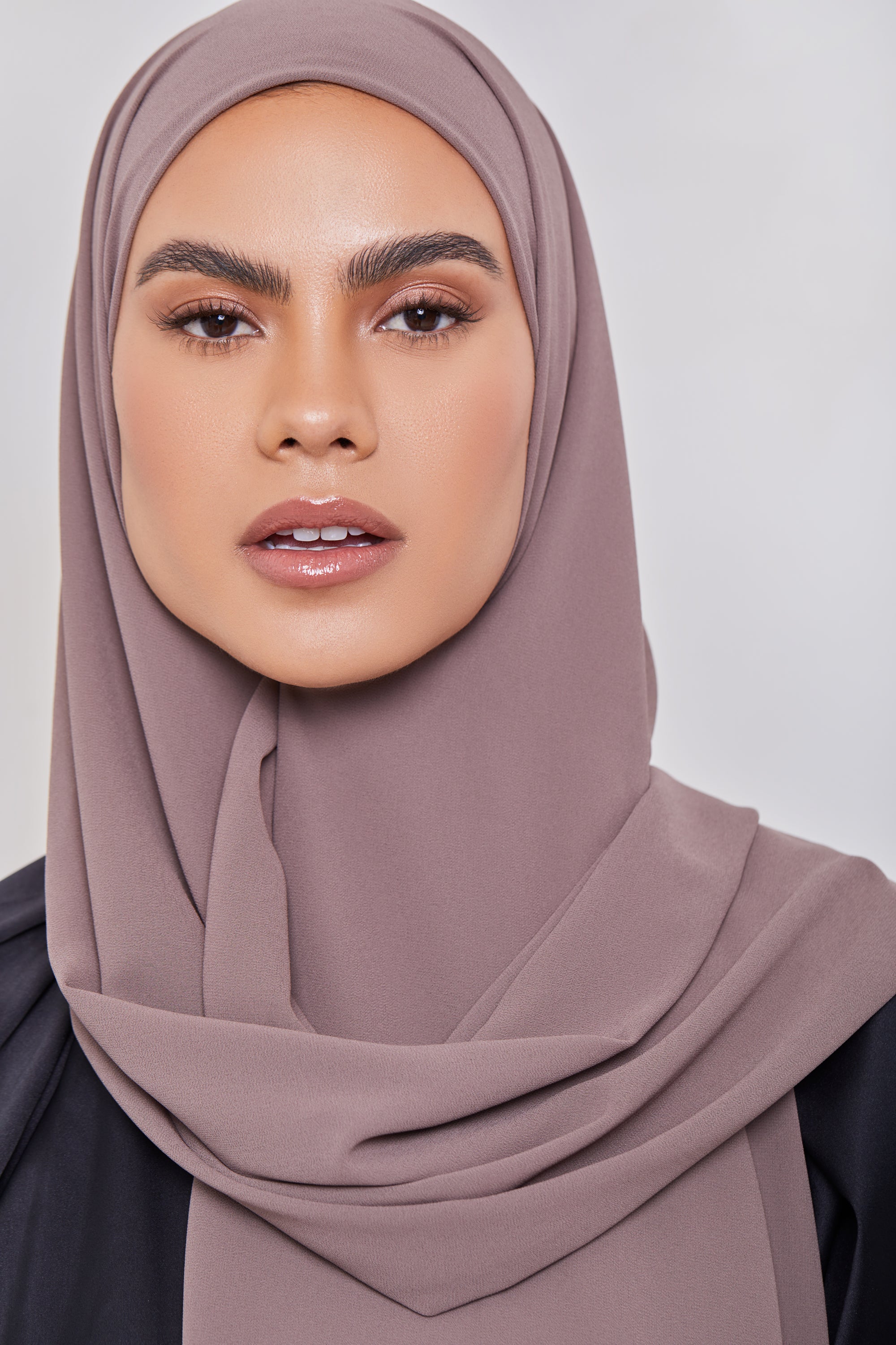 Image of Essential Chiffon Hijab - Nude Mauve