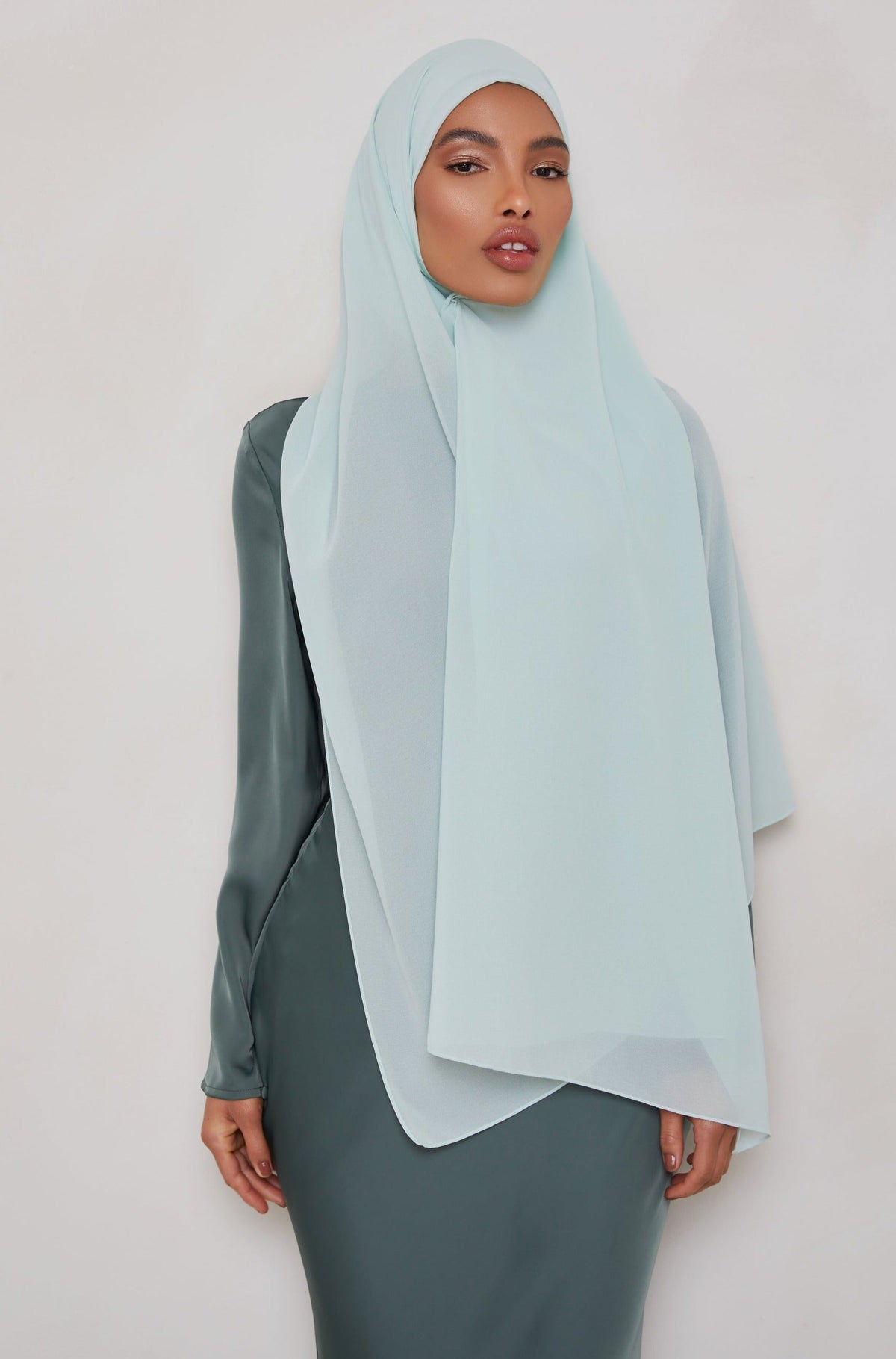 Premium Jersey Hijab Mint Green — LE NOUR HIJAB