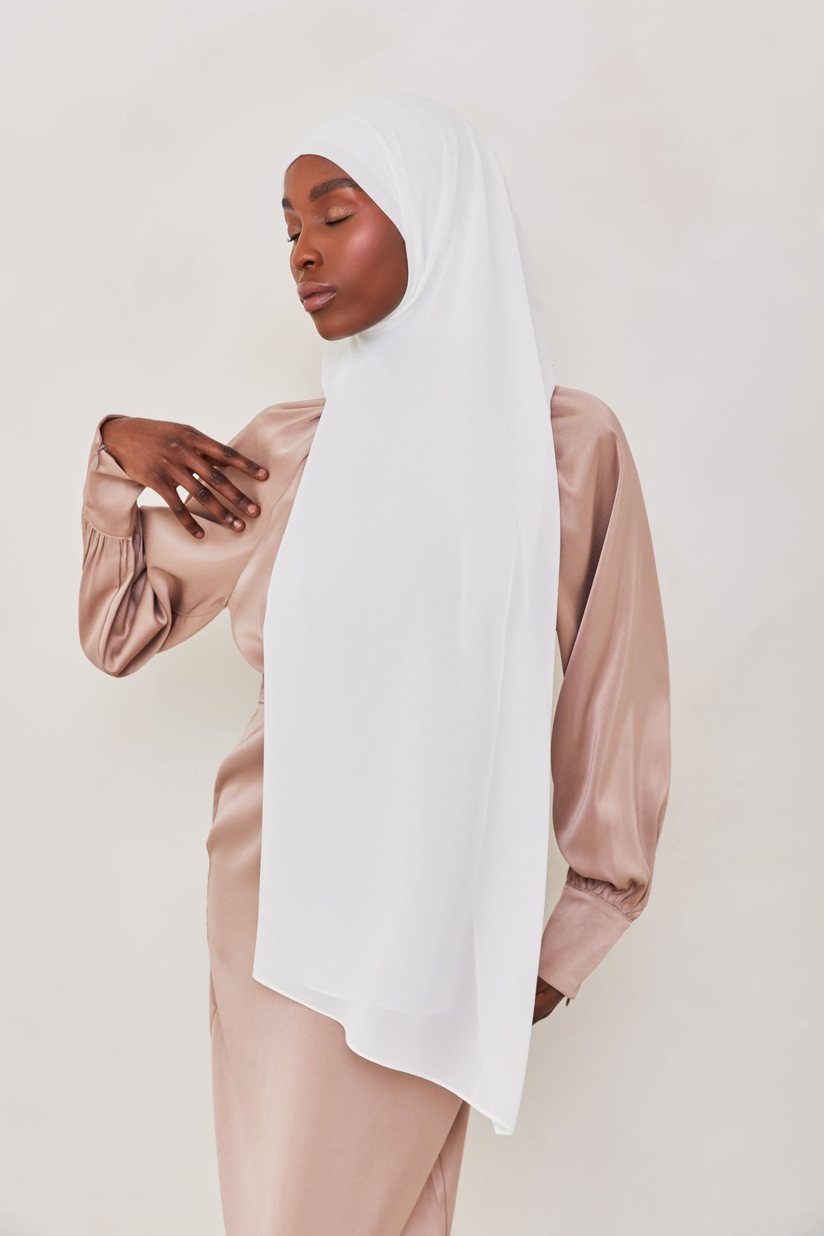 Essential Chiffon Hijab - Barely Beige