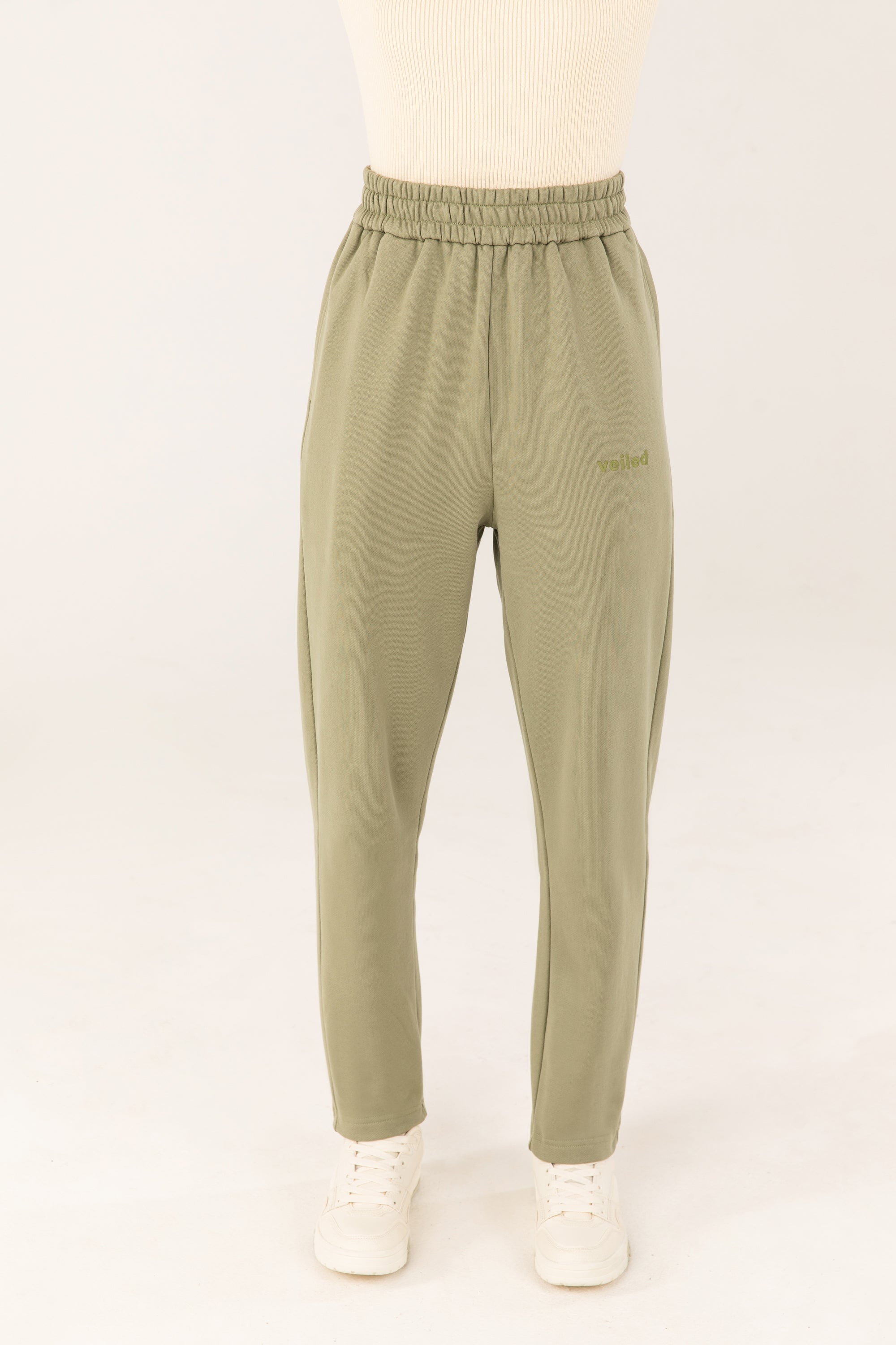 Front Seam Straight Leg Joggers