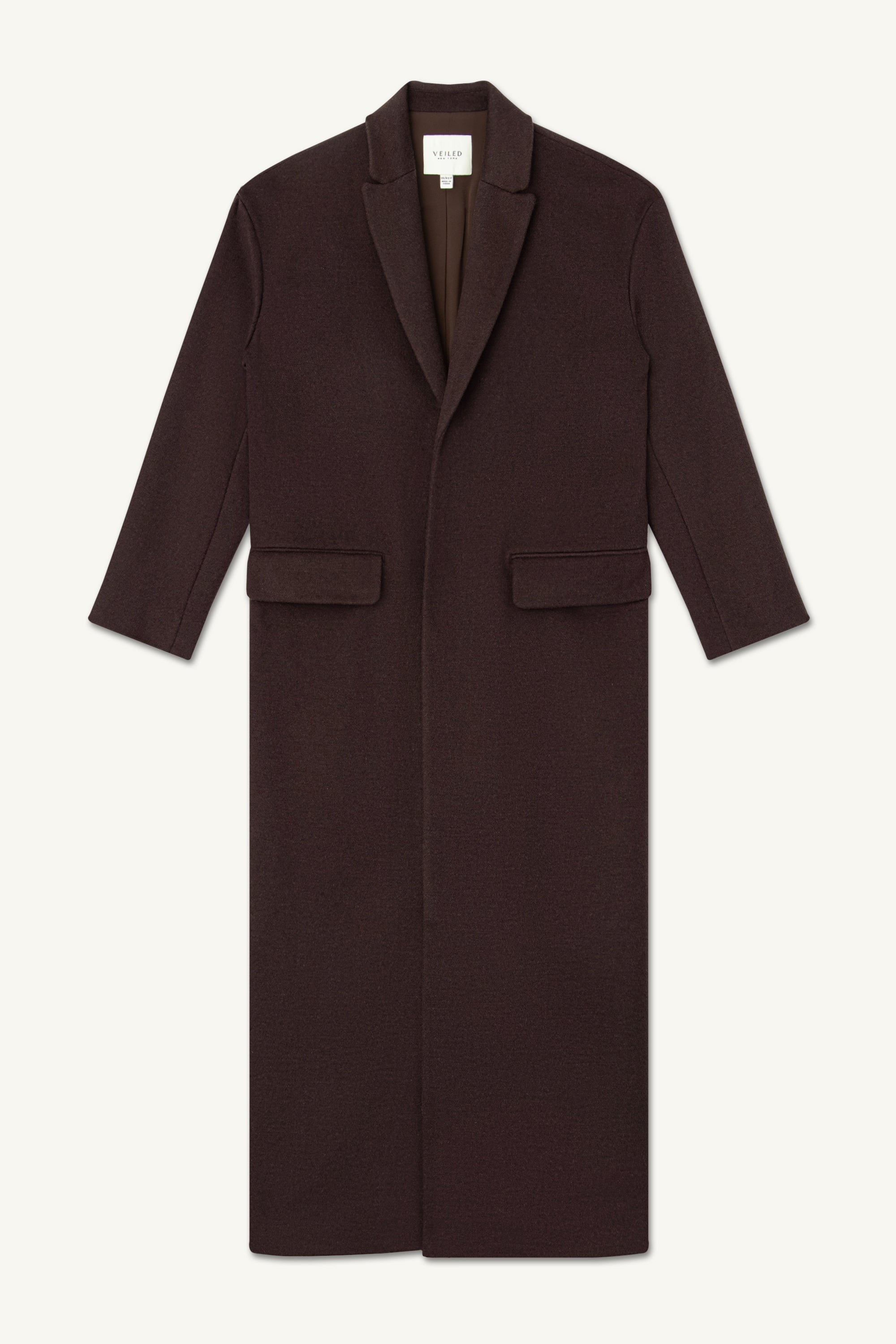 Image of Wool Belted Maxi Coat - Java