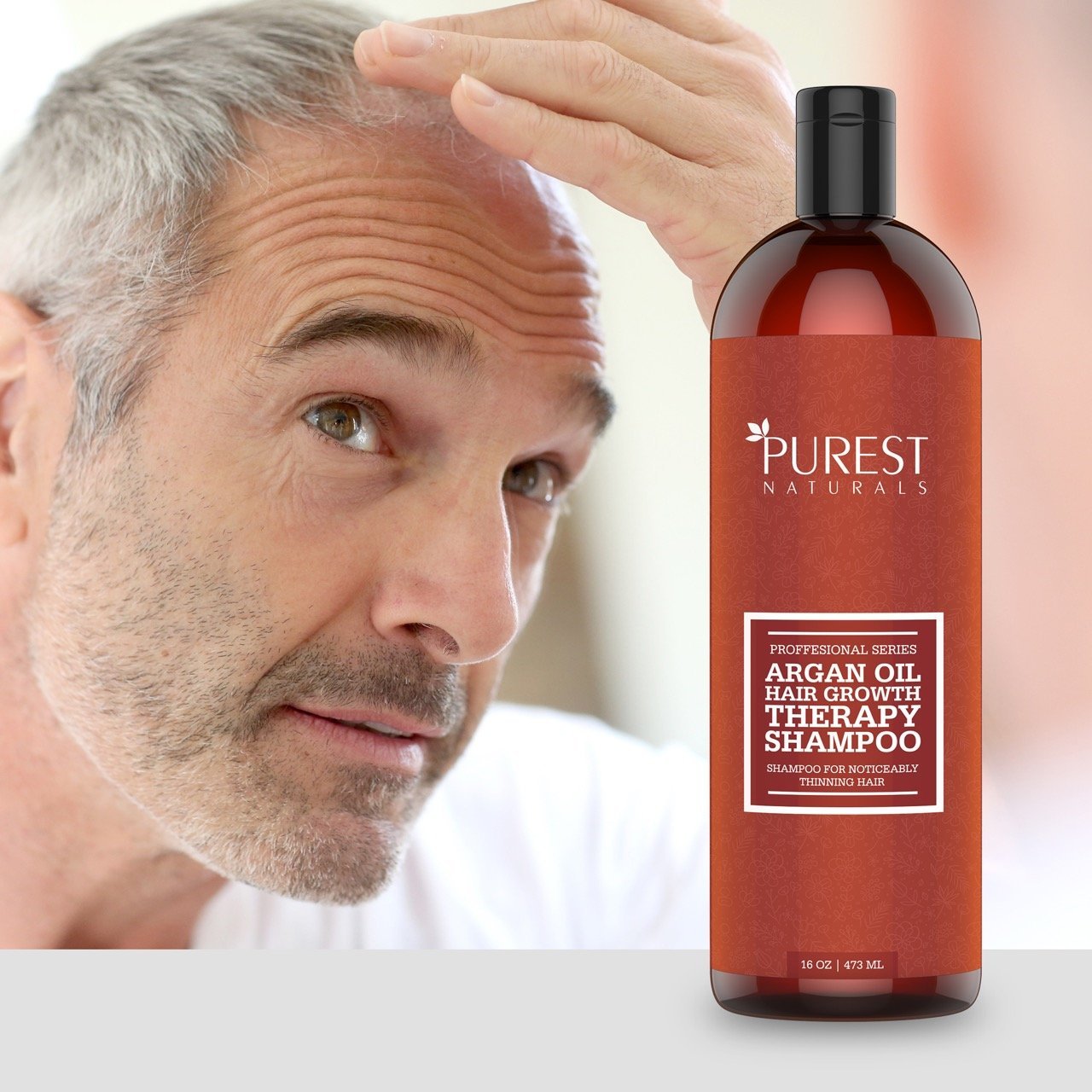 Purest Naturals Organic Argan Oil Hair Loss Shampoo For Hair Regrowth