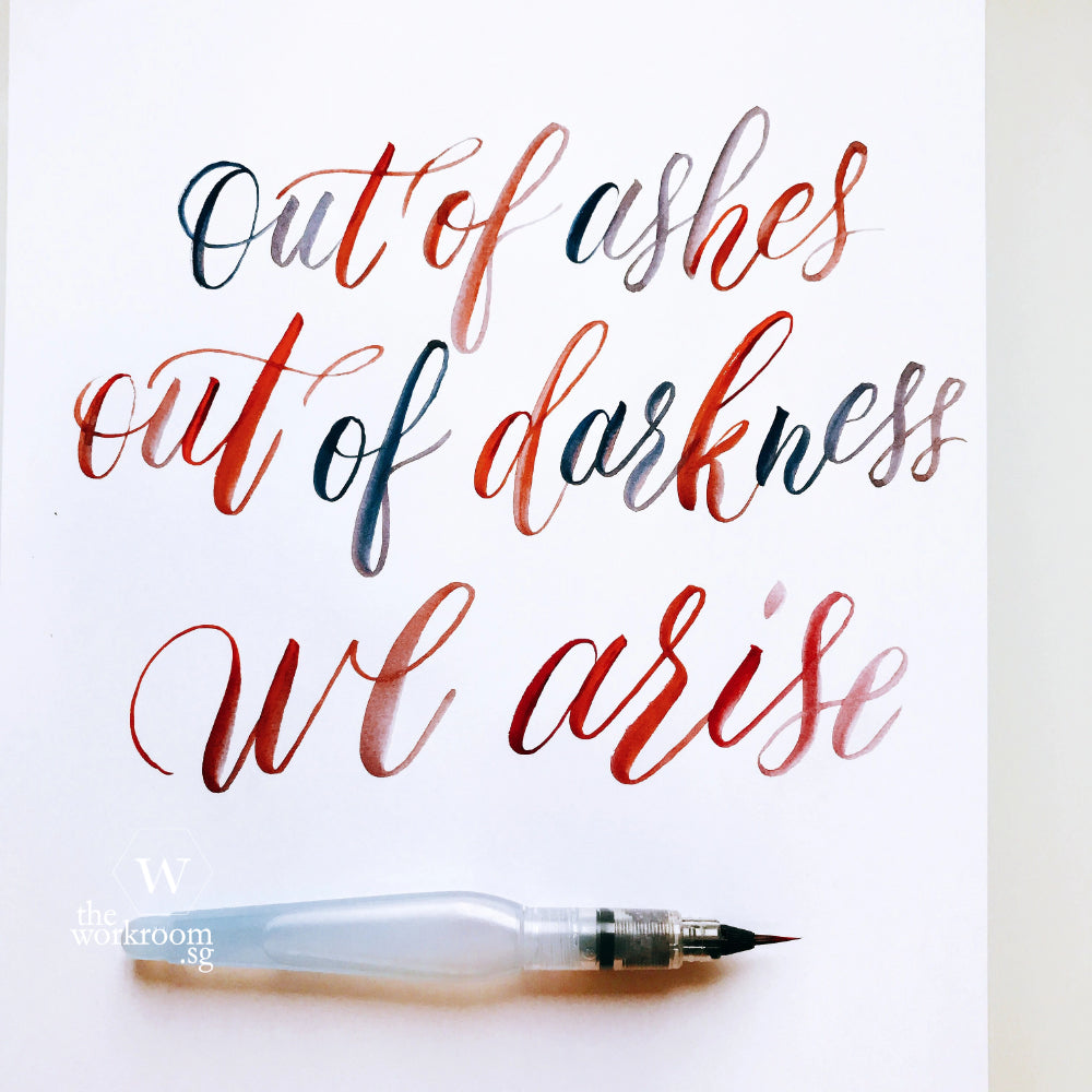 brush lettering a