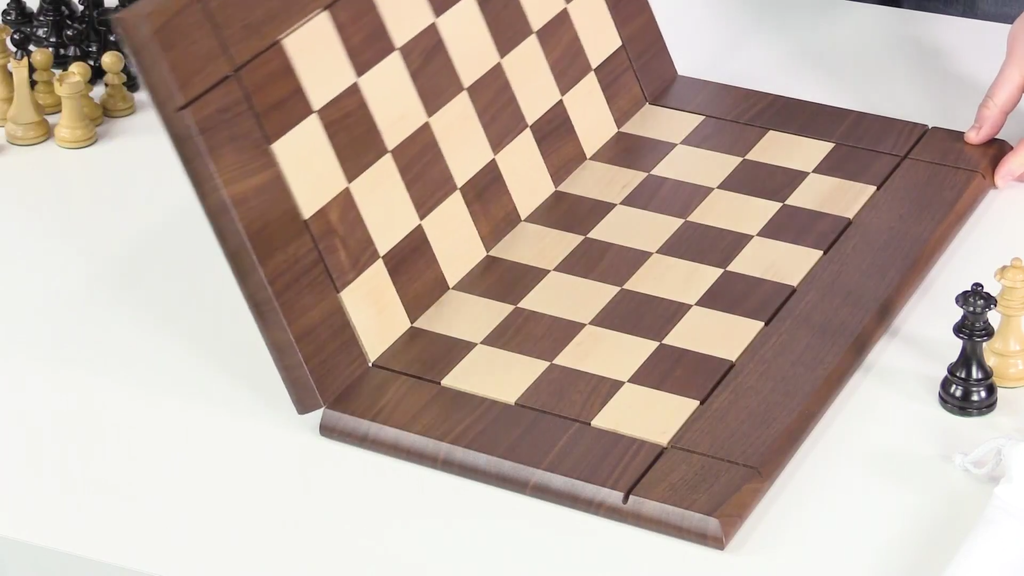 Folding Chessboard on Table