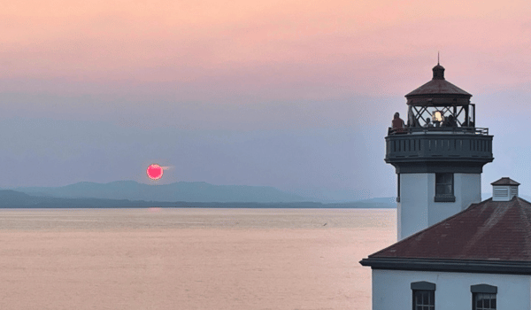 Lime Kiln Lighthouse on the San Juan Islands