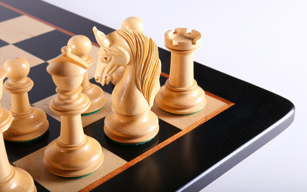 Luxury Chess Set In Padauk 4 58 On Birdseye Maple Board Chess House