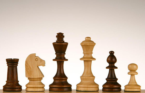 20 Heirloom Italian Solid Brass and Wood Staunton Chess Set