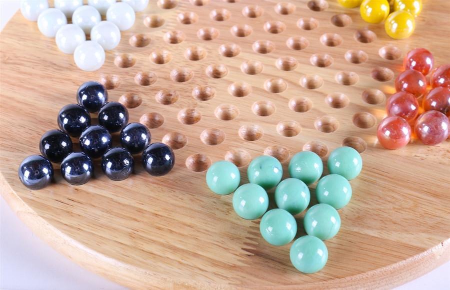 marble chinese checkers set