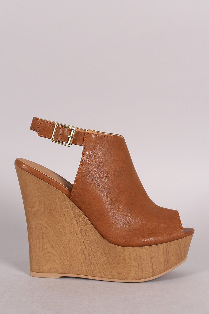 high heel wooden platform mules