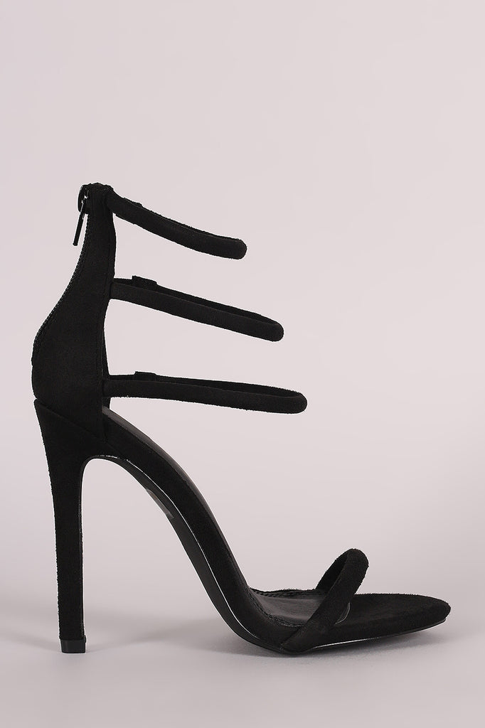black single sole heels