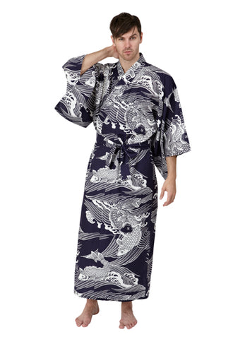 mens kimono robe, japanese kimono robe for men, yukata for men