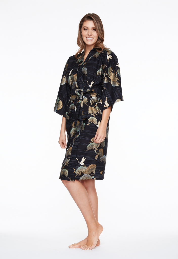 Download Short cotton kimono robe Australia - Beautiful Robes
