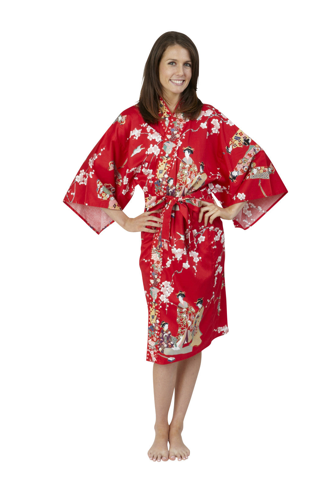 Download Short cotton kimono robe Australia - Beautiful Robes