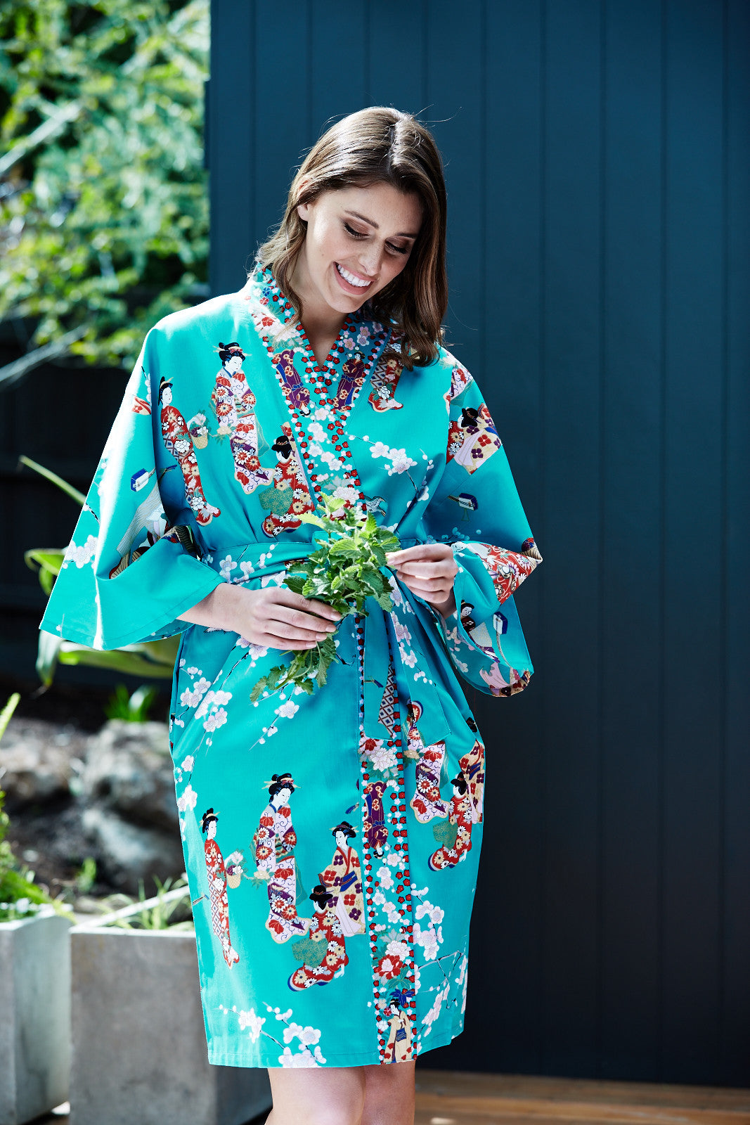 Download Kimono Beauty Cotton Short Kimono - Beautiful Robes AUS