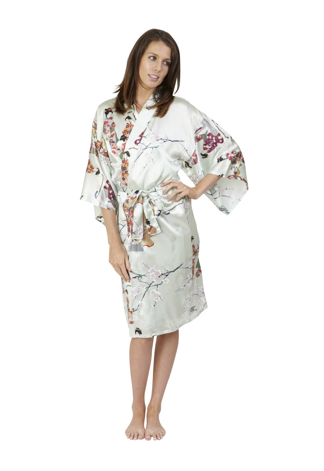 Download Kimono Beauty Short Silk Kimono - Beautiful Robes AUS