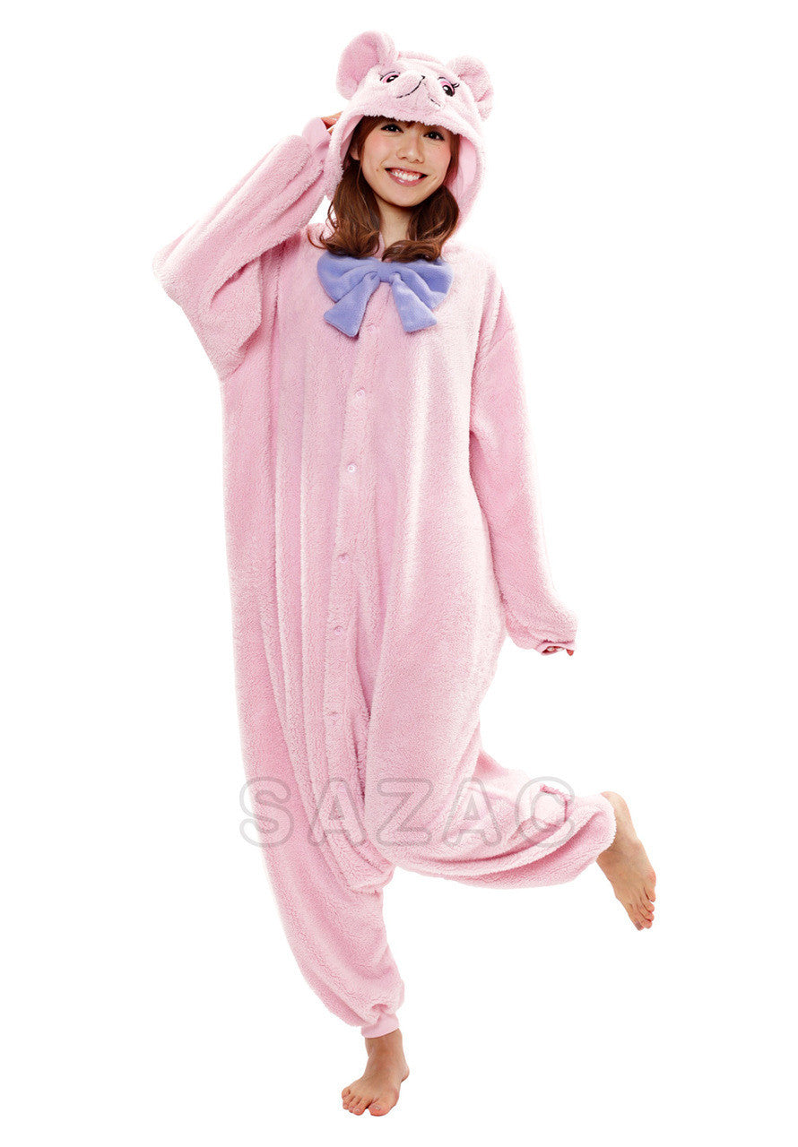 Pink Teddy Bear Onesie Kigurumi Animal Pajamas – Kigu Gang