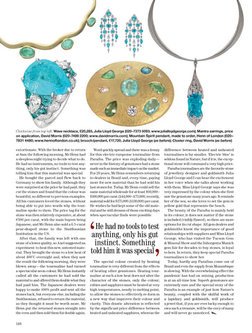 Picture of article in Country Life written by Joanna Hardy with JLG jewels