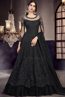 net anarkali suits