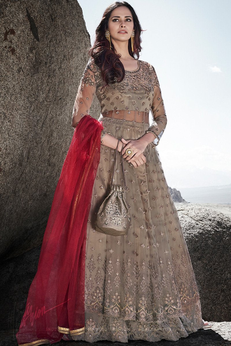 Draped Lehenga And Blouse – Tarun Tahiliani