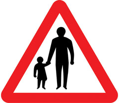 Pedestrians In Road Sign