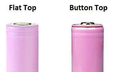 Vape Battery Blog - Flat Top v. Button Top