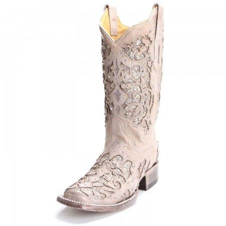 wedding cowboy boots square toe