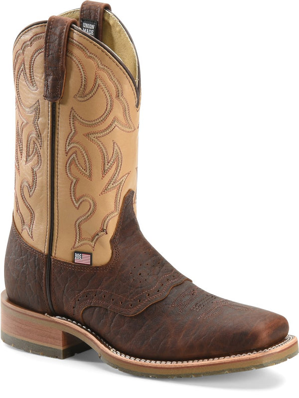 Double-H Men's Exotic Full Quill Wide Square Quinton Boot DH7025