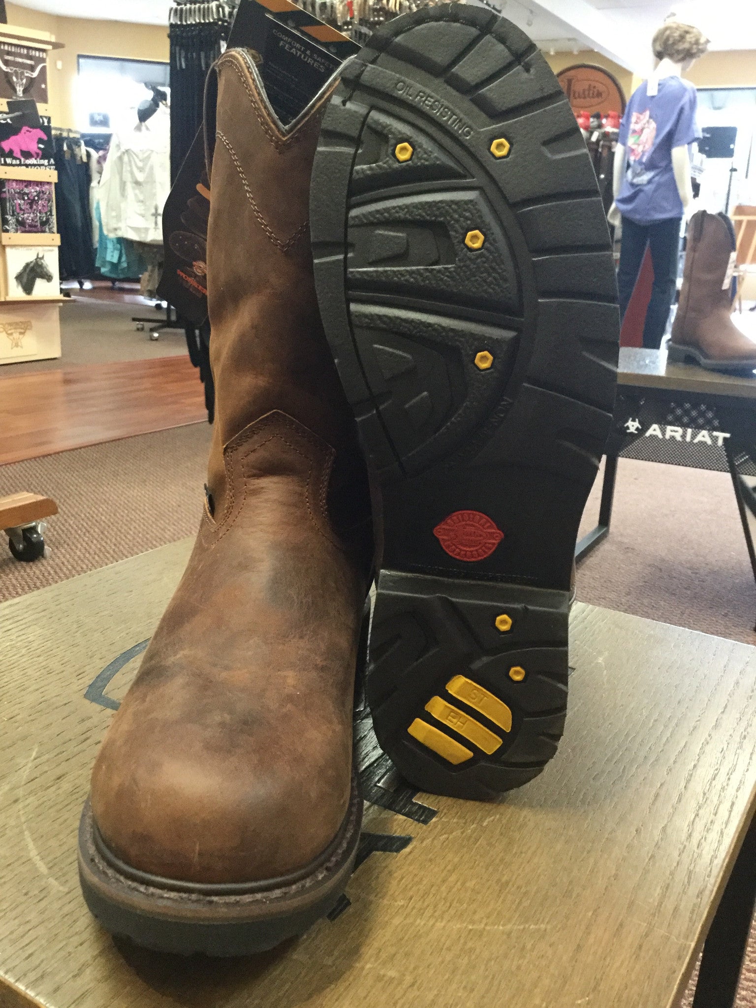 justin wyoming waterproof steel toe