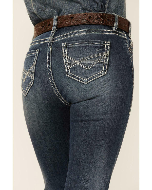 Rock & Roll Cowgirl Women's Boot Cut Riding Jeans W7-9516