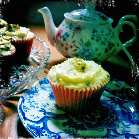 Passion fruit and coconut cupcakes