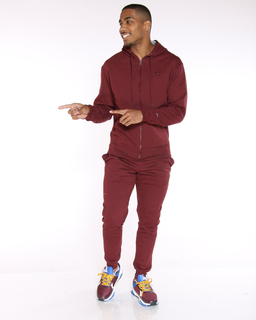 maroon champion joggers