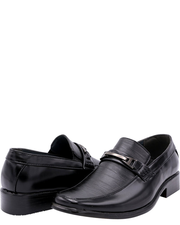 black buckle dress shoes