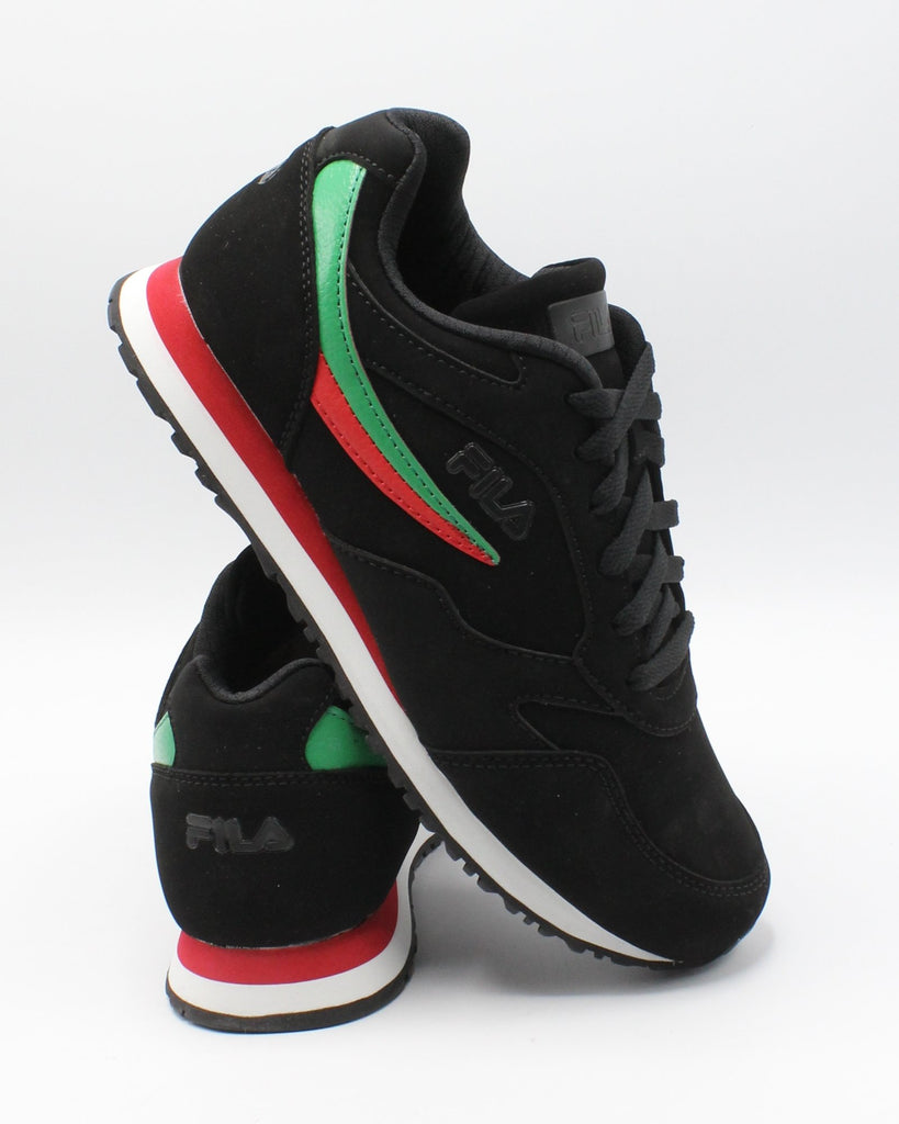 fila black red