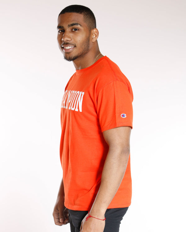 champion orange tee