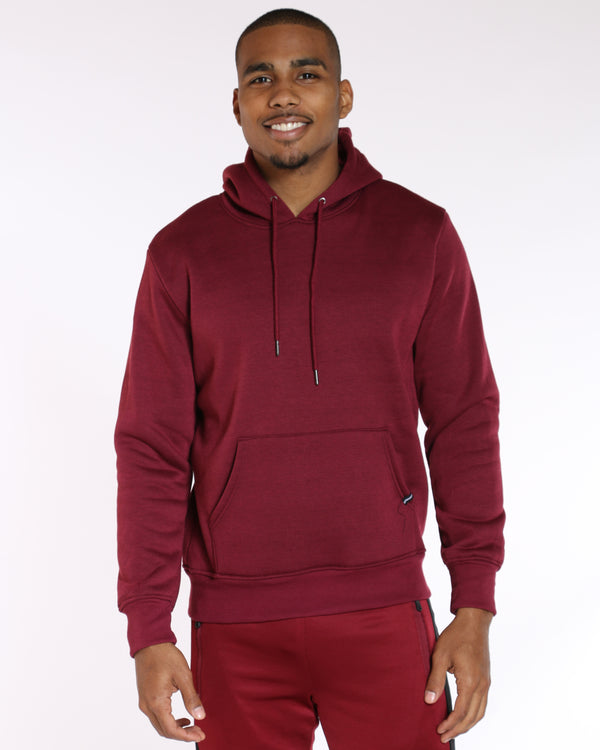 burgundy fleece hoodie