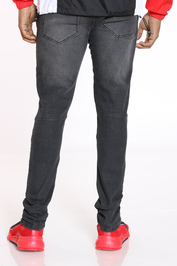 men's rip and repair skinny jeans