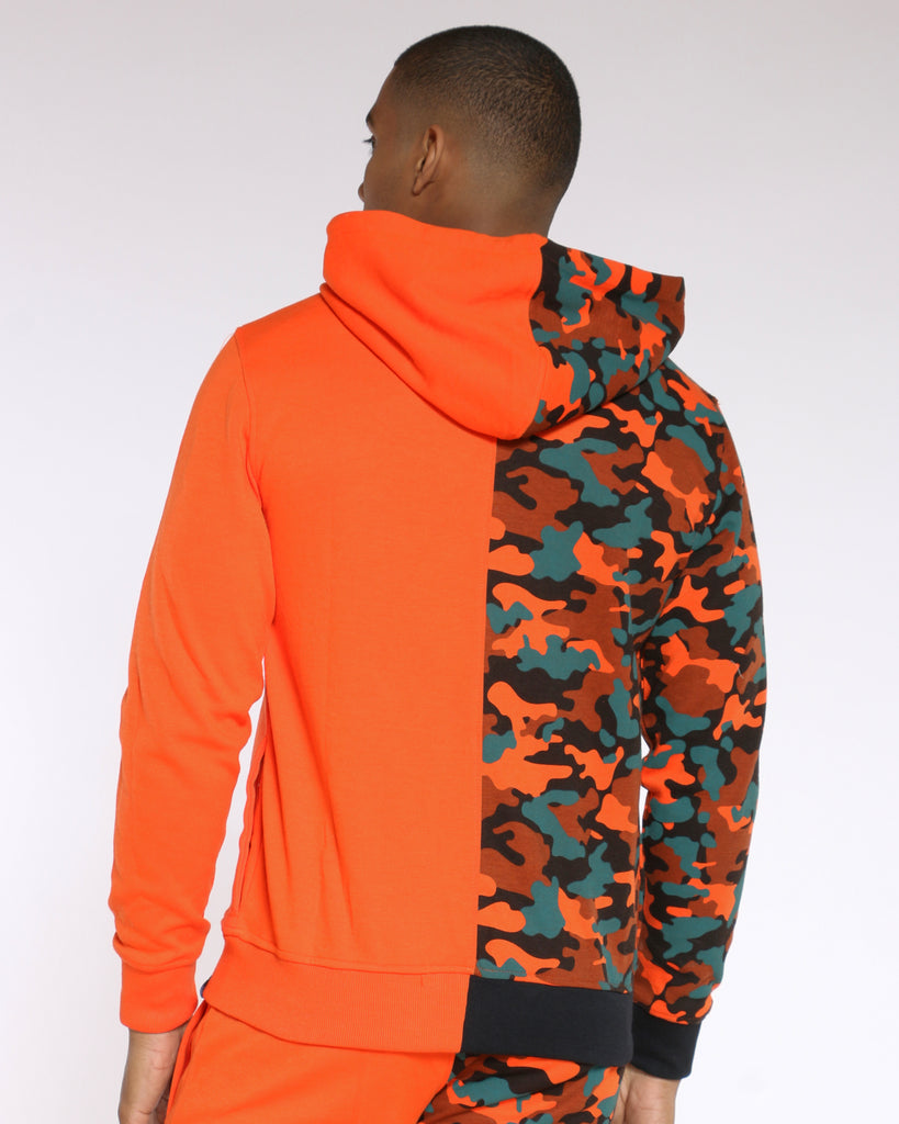 skechers hoodie mens orange