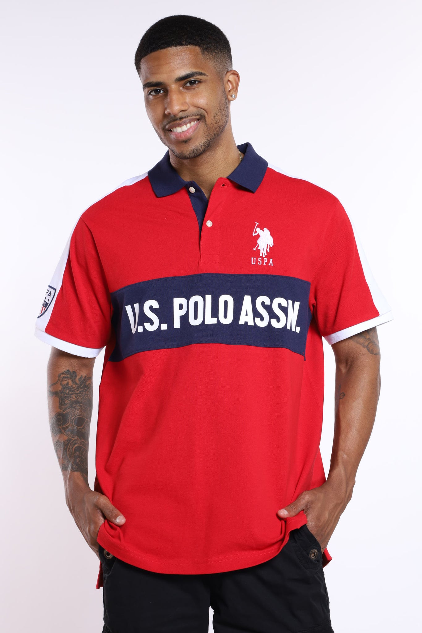 U.S. POLO ASSN. Marco Logo Polo Shirt - Red | VIM – VIM Stores