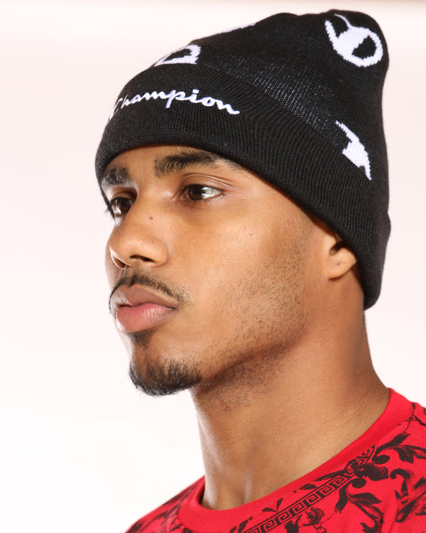 champion script beanie